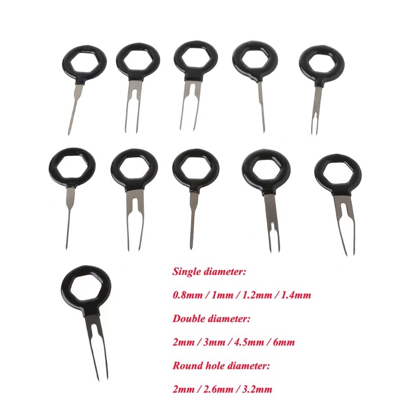 11 Pcs Auto Terminal Removal Tool Kit Bedrading Connector Pin Release Extractor