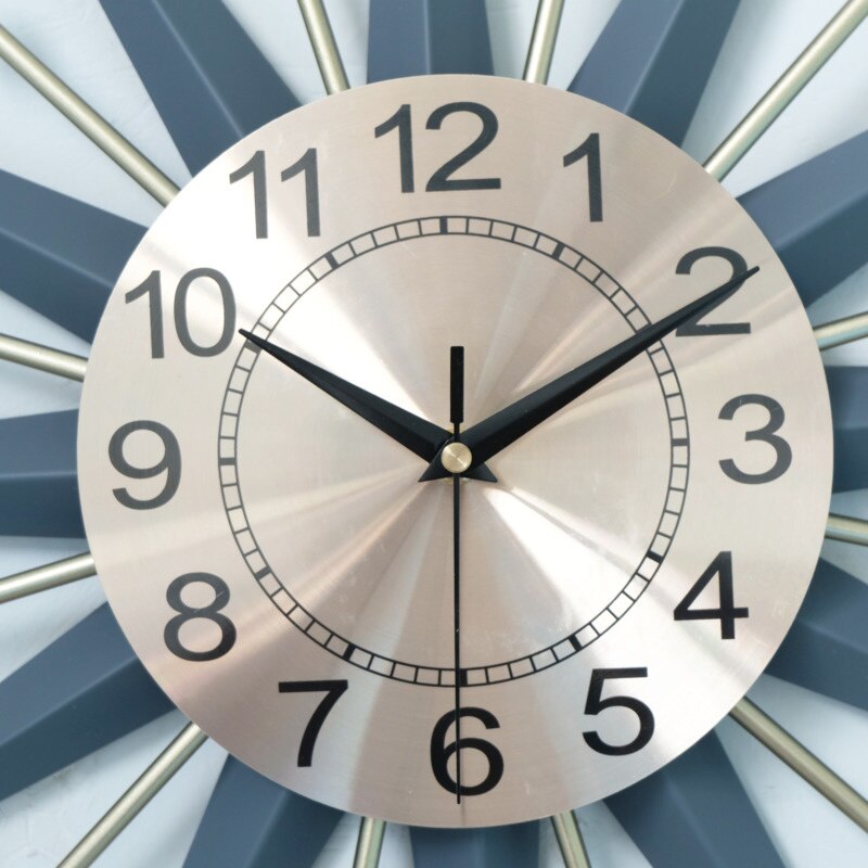 55cm Large Round Metal Wall Clock Silent Wall Watch Modern Clocks For Home Decor Office European Style