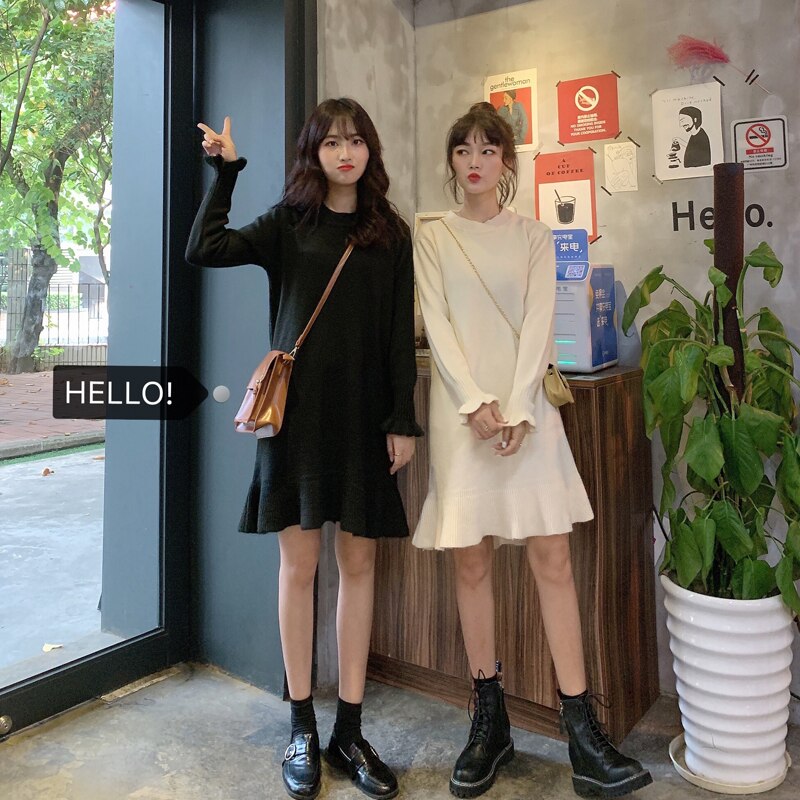 Kvinners høstklær nian koreansk stil kawaii klær søt lolita dressvictorian dressrenaissance