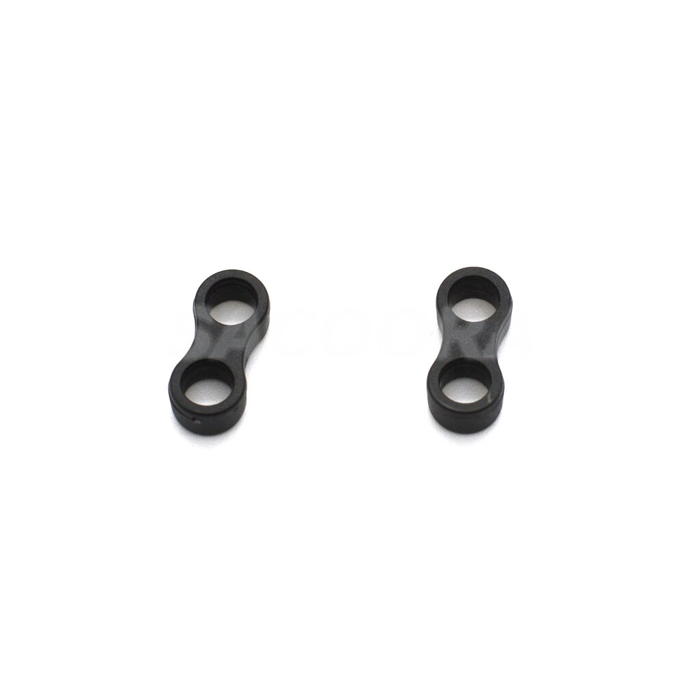 500pcs/pack Black Plastic Cord Lock 2 Holes Rope Connector Piece Stopper Toggle Slider Clip