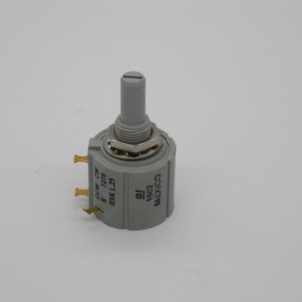 Original Potentiometer, embroidery machine spare parts - CCW CW S 7276 R5K L.25, BI Mexico 2W Rotary Wirewound + Digital knob