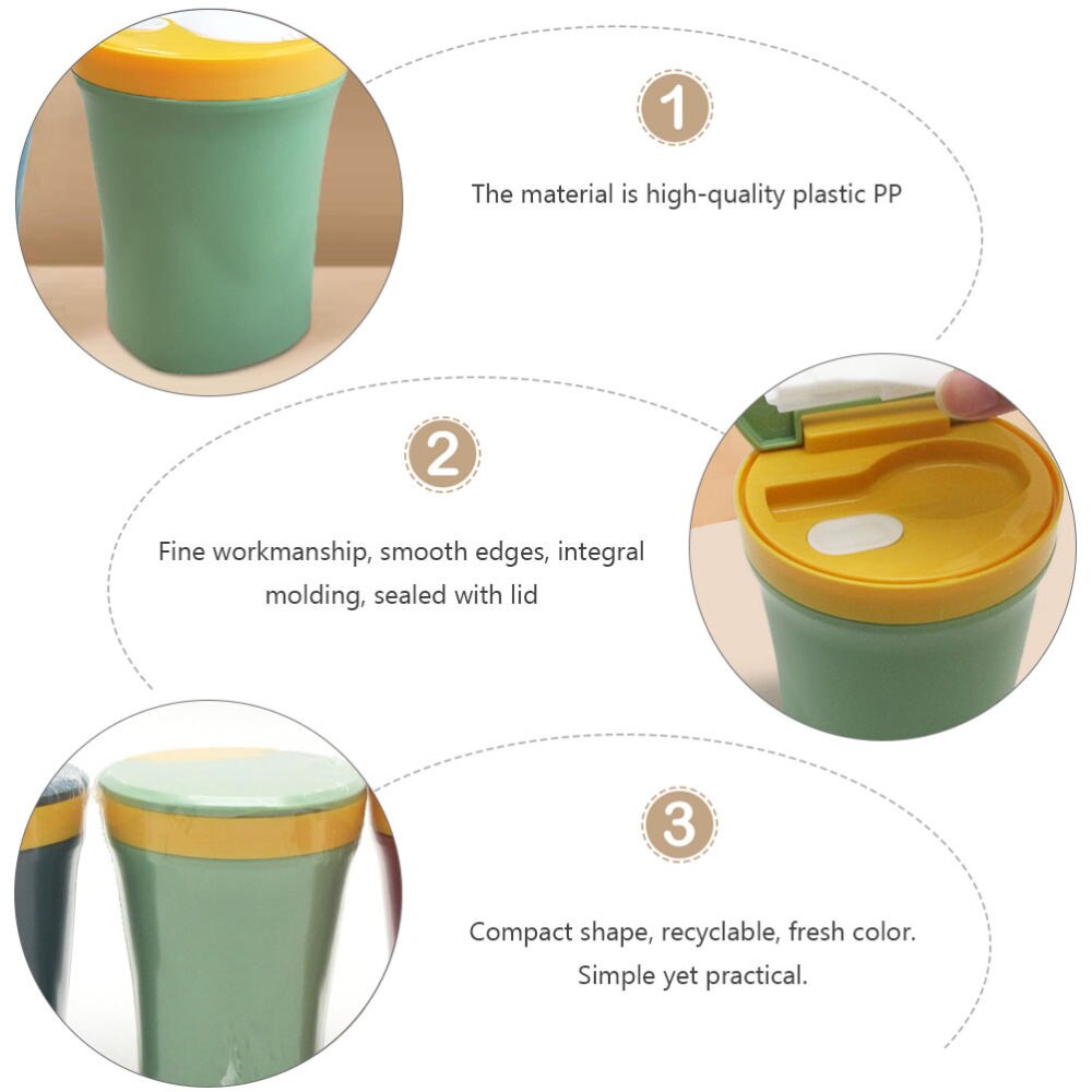 Sealed Soup Container Soup Cup Portable Microwaveable Soup Holder 450ml for Home