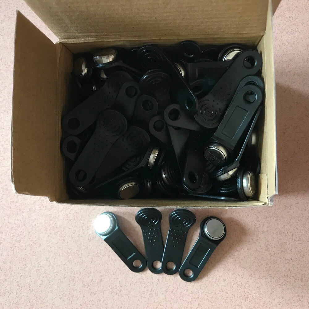 Ds1990a f5 tm1990a dallas ibutton tm kaart sleutelhanger niet-magnetisch voor toegangscontrole elektronisch slot alleen-lezen 10 stuks