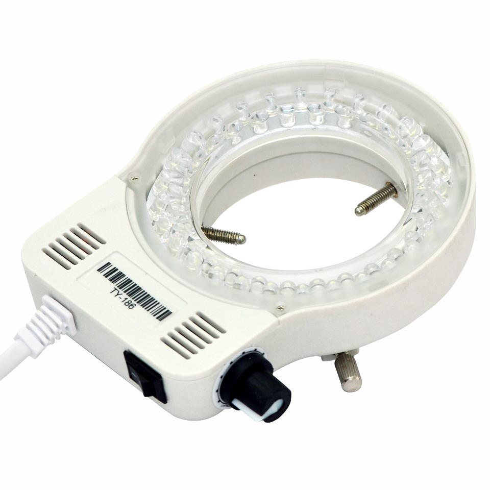 600LM Adjustable Microscope LED Ring Light Stereo Illuminator Lamp For Industry Microscope Camera Magnifier 100V-240V AC Light: 1458