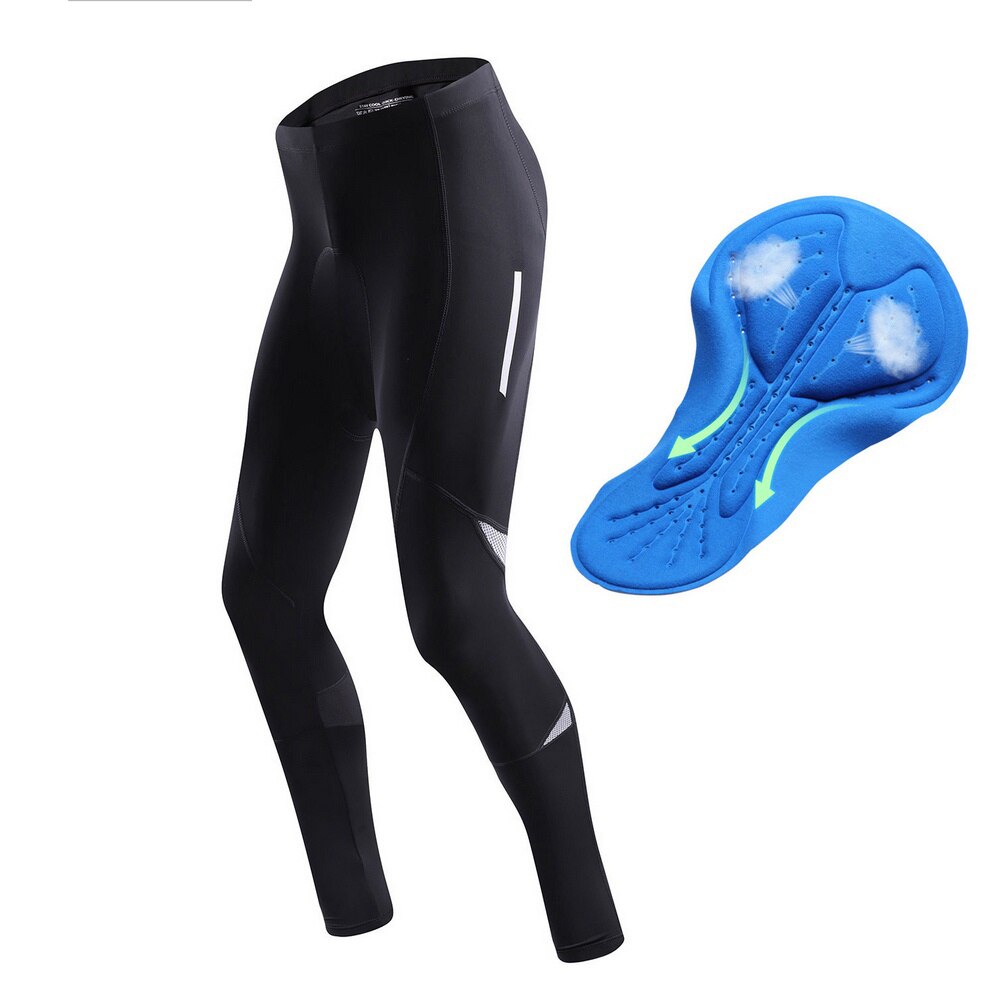 Mannen Rijden Broek Snel Droog Ademend Reflecterende Zweet-Absorptie Hoge Elastische Broek Gym Compressie Leggings