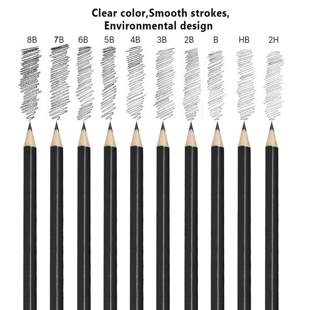 Sketch Pencils Kit 30 Piece Set Beginner Sketching Drawing Art Pencil Kit Graphite Charcoal Stick Artist