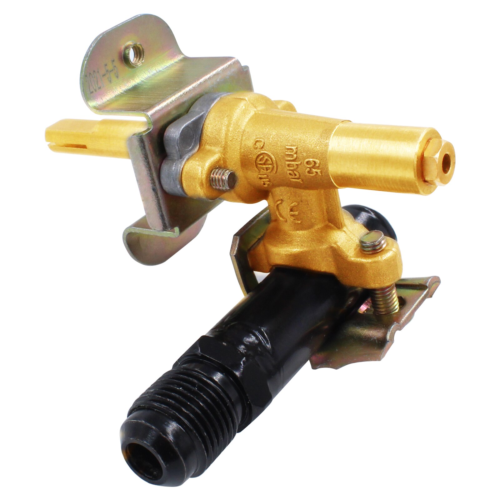 Earth Star Gas Fire Pit Brass Control valve with 3/8&quot; Male Flare Manifold Pipe BBQ Grill Valve