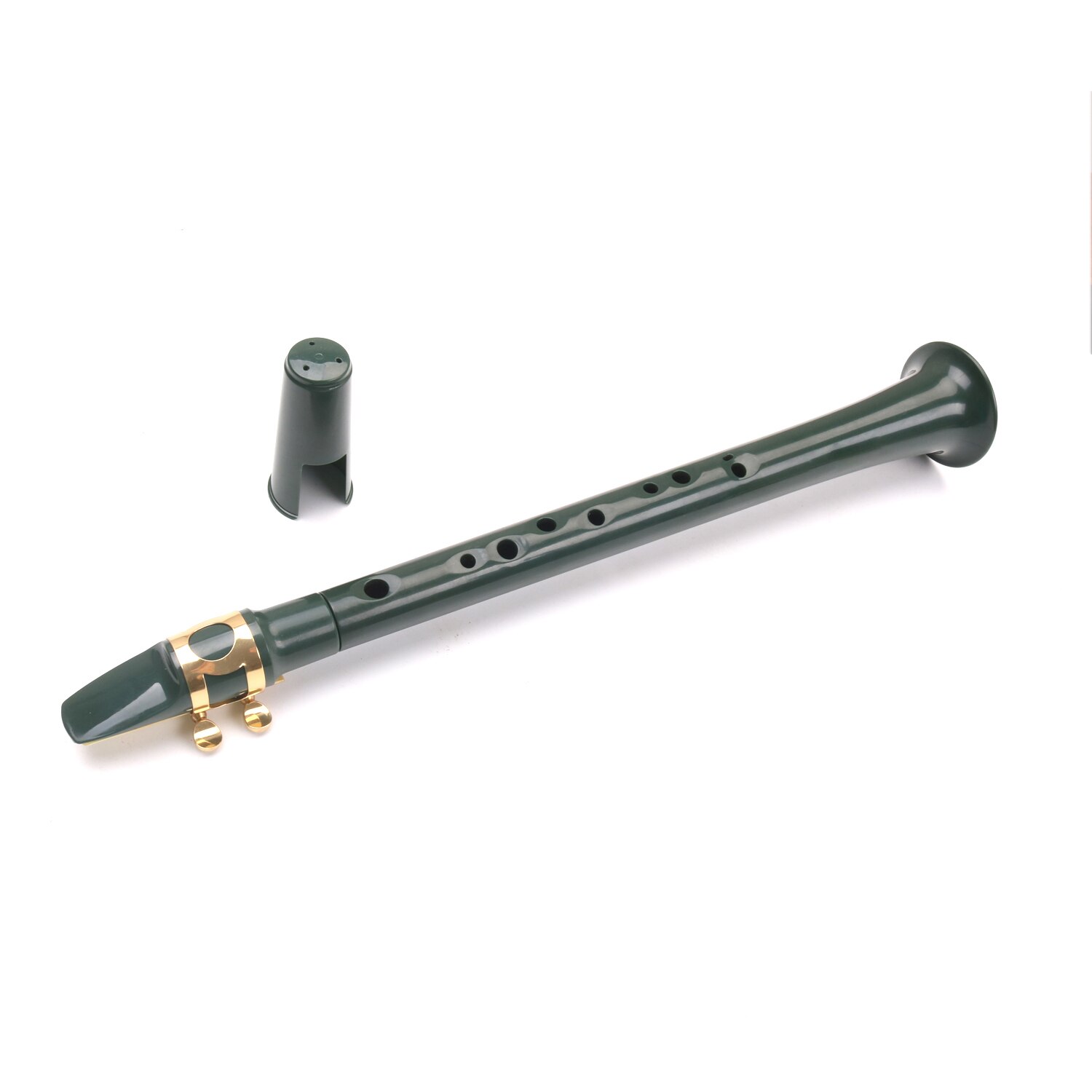 8 Holes C Tone Portable ABS Mini Sax Saxophone Pocket Plastic Saxophone Alto Saxofone Musical Woodwind Instruments: Green