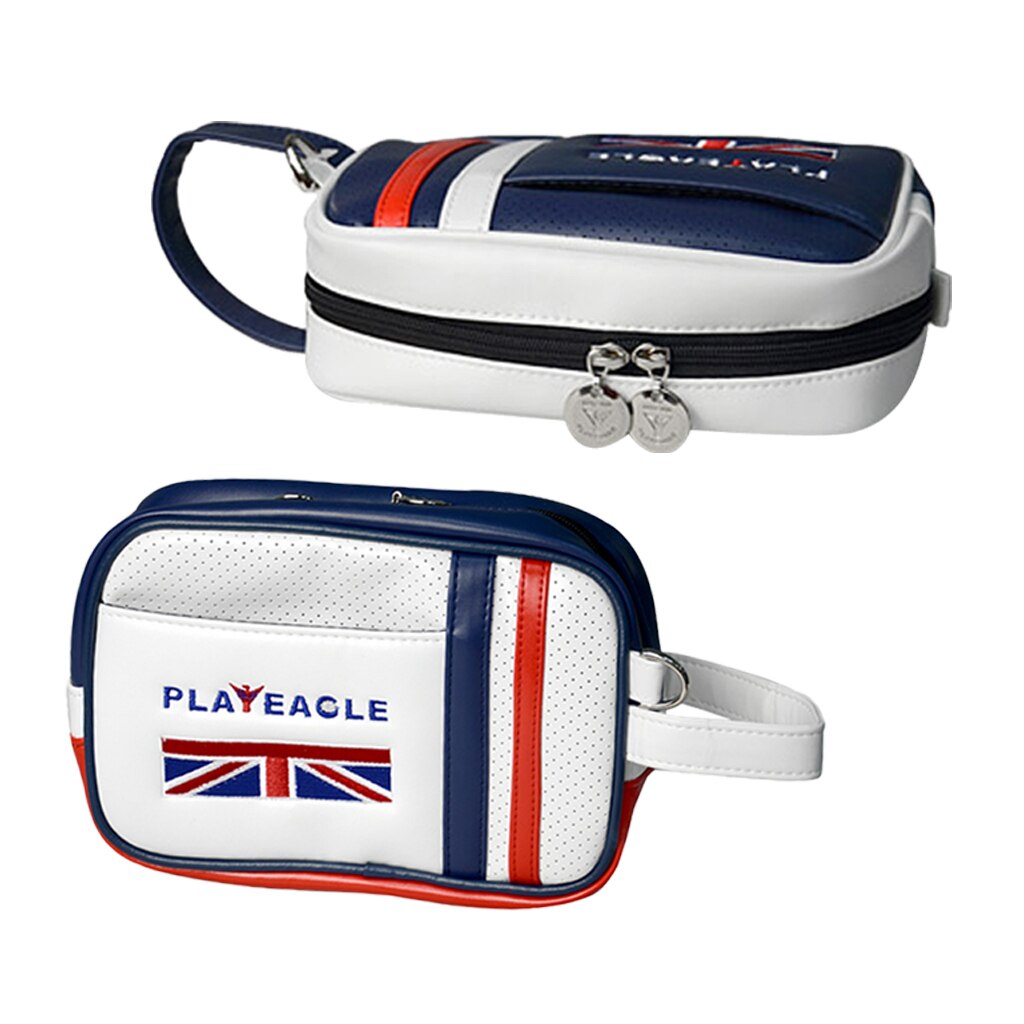 Golf Valuables Pouch Golfer Club Accessories Ball Markers Tees Holder Ditty Bag Zippered