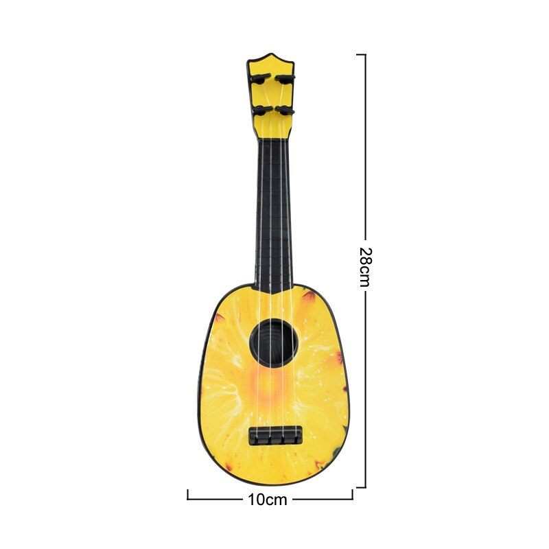 Baby Toys Beginner Classical Ukulele Guitar Educational Musical Instrument Toy for Kids Funny Toys For Girl Boy: J  28CM