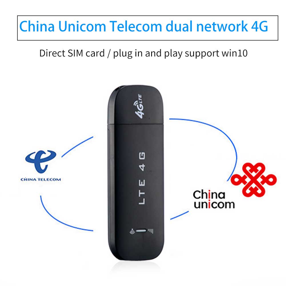 Netværksadapter wifi router simkort plug and play usb modem dongle bærbar trådløs højhastigheds hjemmekontor stabil 4g lte