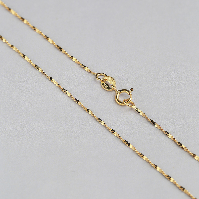 Starry Briljante 1.2 Mm Sterling Zilveren Ketting Solid 925 Italië Ketting 16 & 18 Inch Wit/Rose/Geel goud Kleur