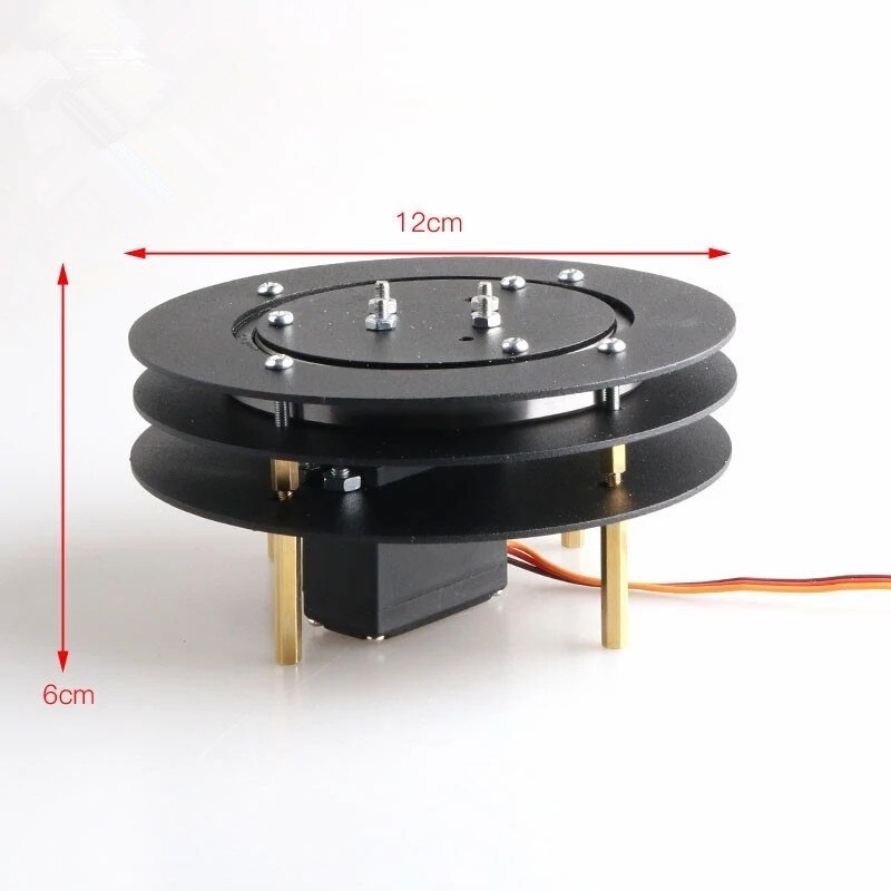 2 DOF Robot Arm Steering Gear Disc Robotic Manipulator Servo Turntable Base Frame Robotic Arm Base Toy