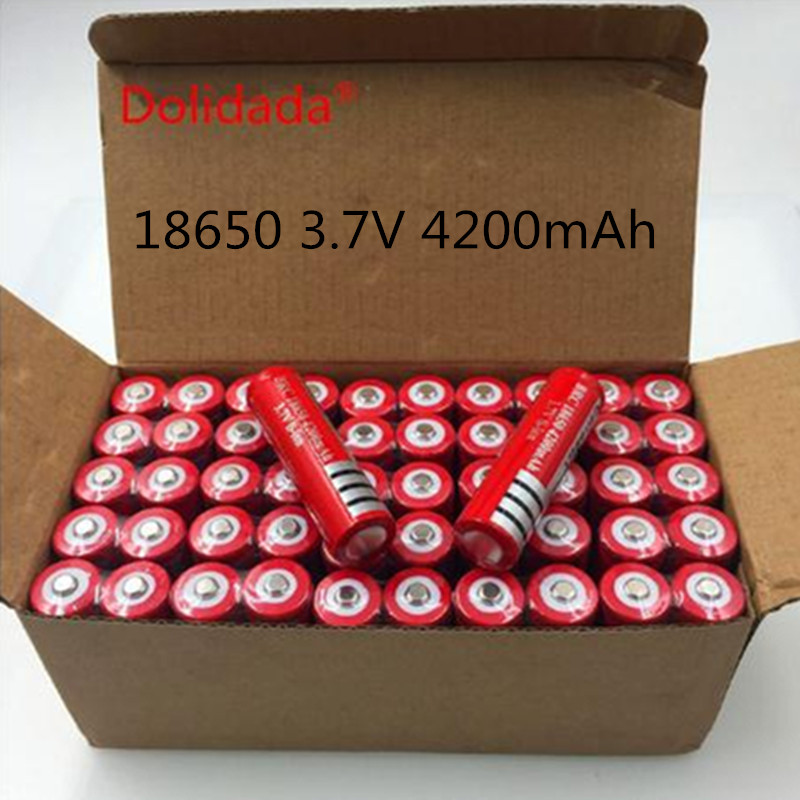 100% Original 18650 3.7V 4200 mAh 18650 Lithium Rechargeable Battery For GTL EvreFire Flashlight batteries