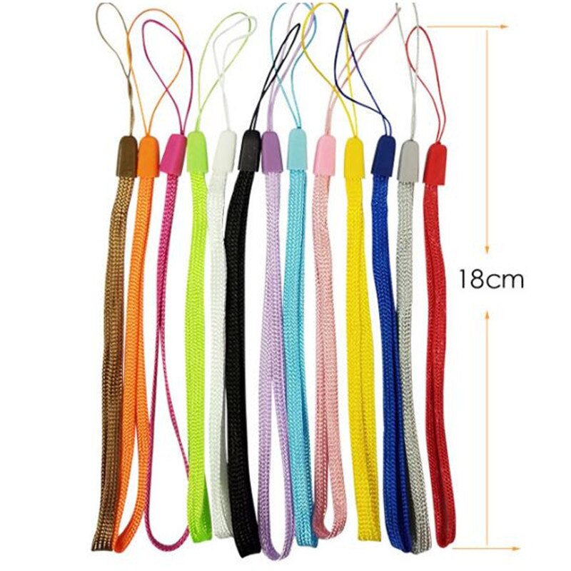 5 pz/lotto di Nylon di Modo Da Polso Hand Strap Lanyard Per Il Telefono Mobile Delle Cellule Della Macchina Fotografica del USB MP4 PSP Cinghie di Colore Casuale