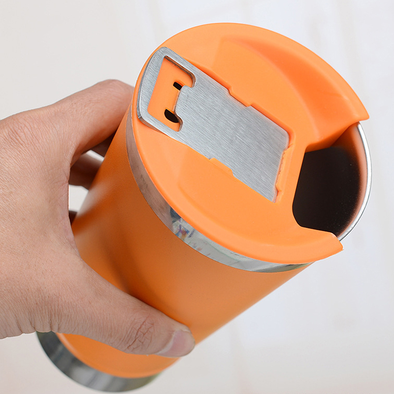 Creativity 304 Stainless Steel Beer Cup Thermos Cup With Bottle Opener 473ML Heat Preservation And Cold Preservation