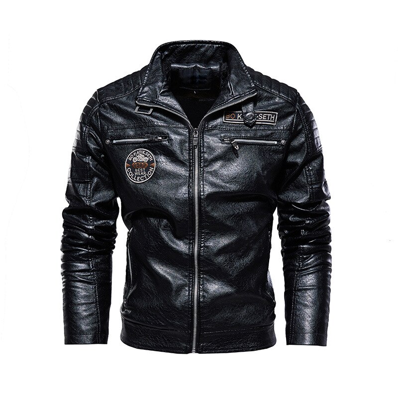 LP-FACON Negan Jacket - Walking Dead Jeffrey Dean Morgan zwart motorjack voor heren, Distressed Black - Negan Leather, XS