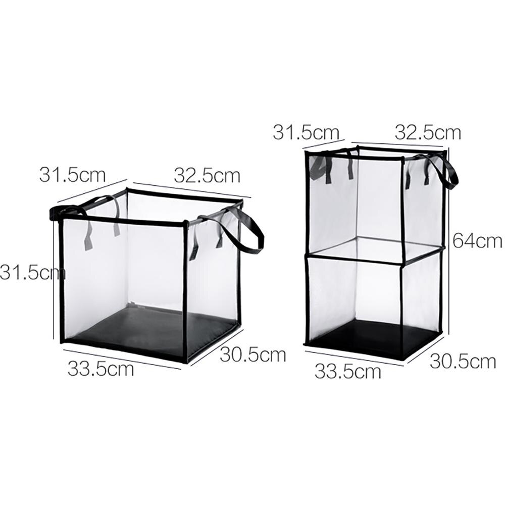 Foldable Clothes Storage Baskets Mesh Washing Dirty Clothes Laundry Basket Portable Sundries Organizer Toy Container