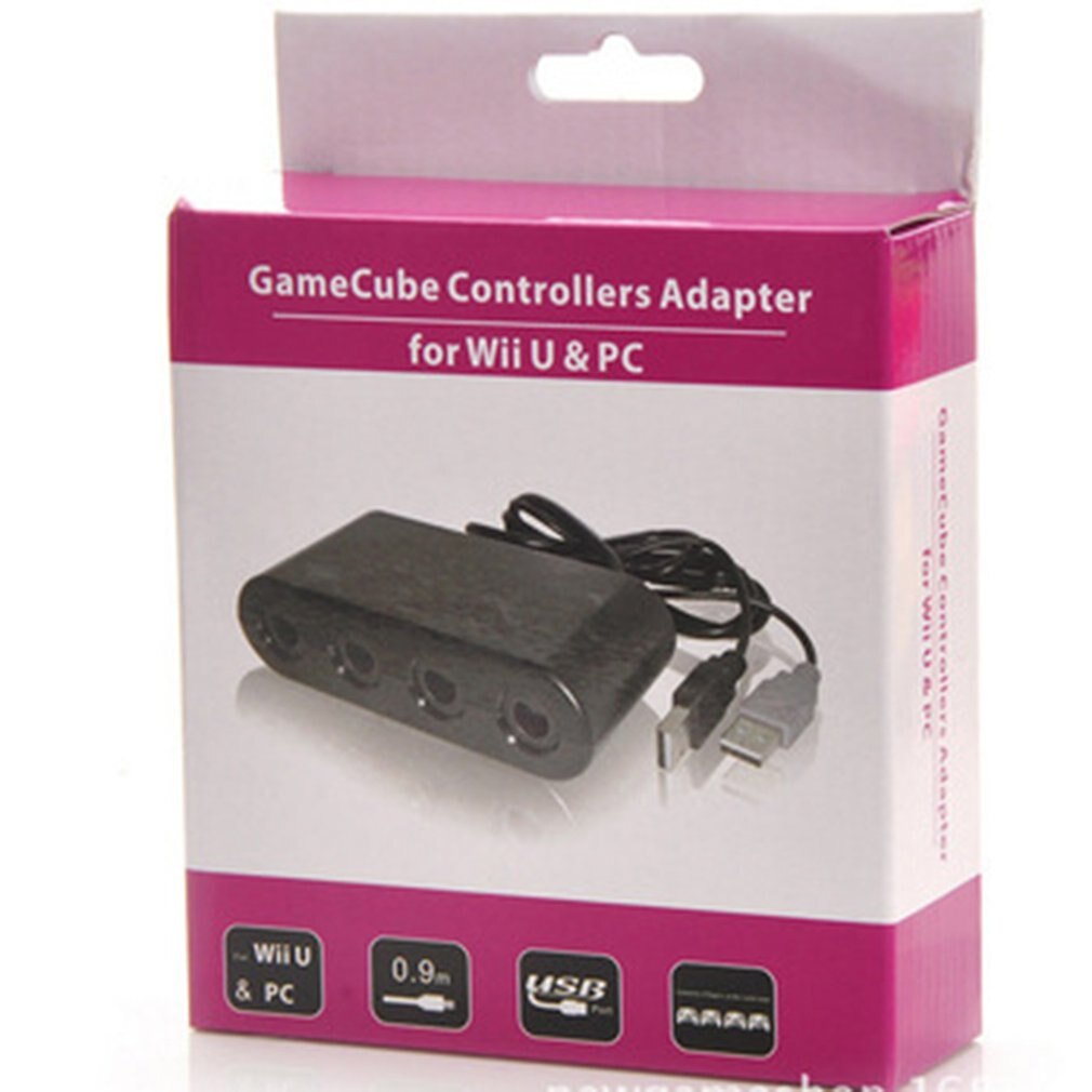 Gamecube Controller Adapter Gamecube NGC Controller Adapter for Wii U/Nintend Switch and PC USB