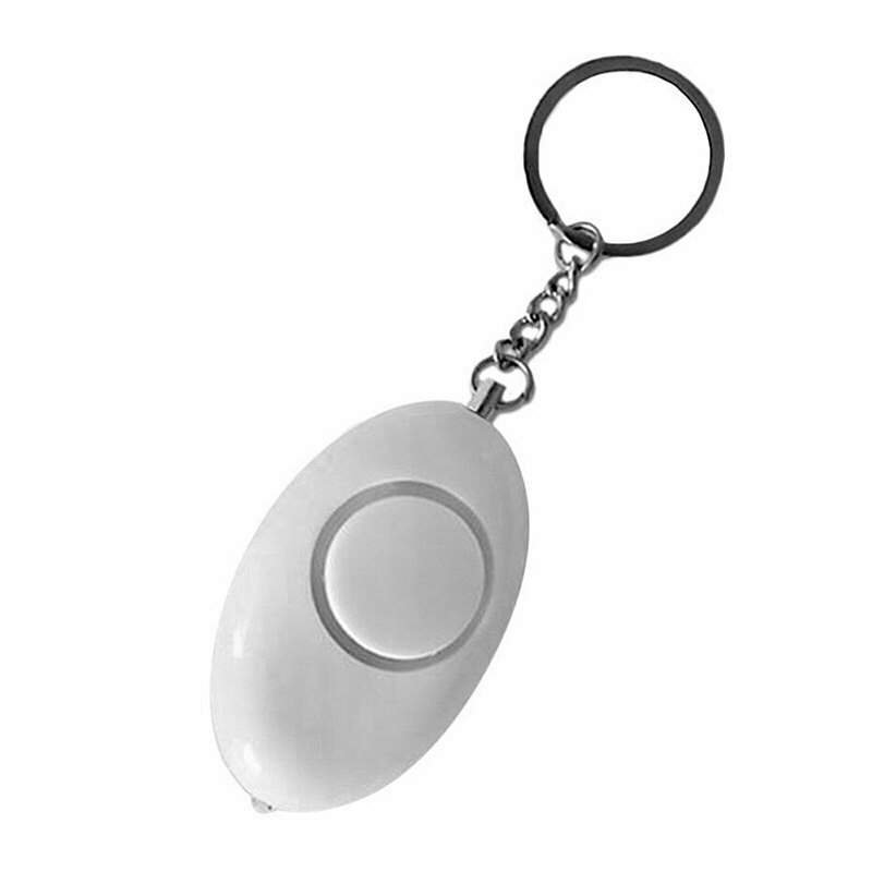 Egg Shape Personal Safety Alarm Keychain Security Protect Alert Scream Loud Keychains Emergency Alarms for Girl Women Children