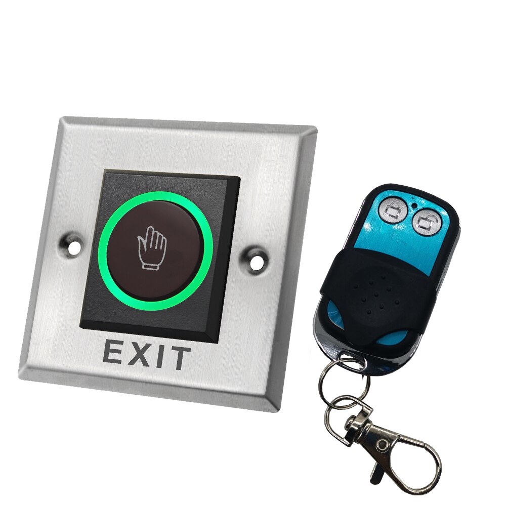 12V 24V Touchless Door Lock Release Button IR Contactless Infrared Opener 433 Mhz Wireless Remote Control No Touch Exit Switch: K2-1-R2
