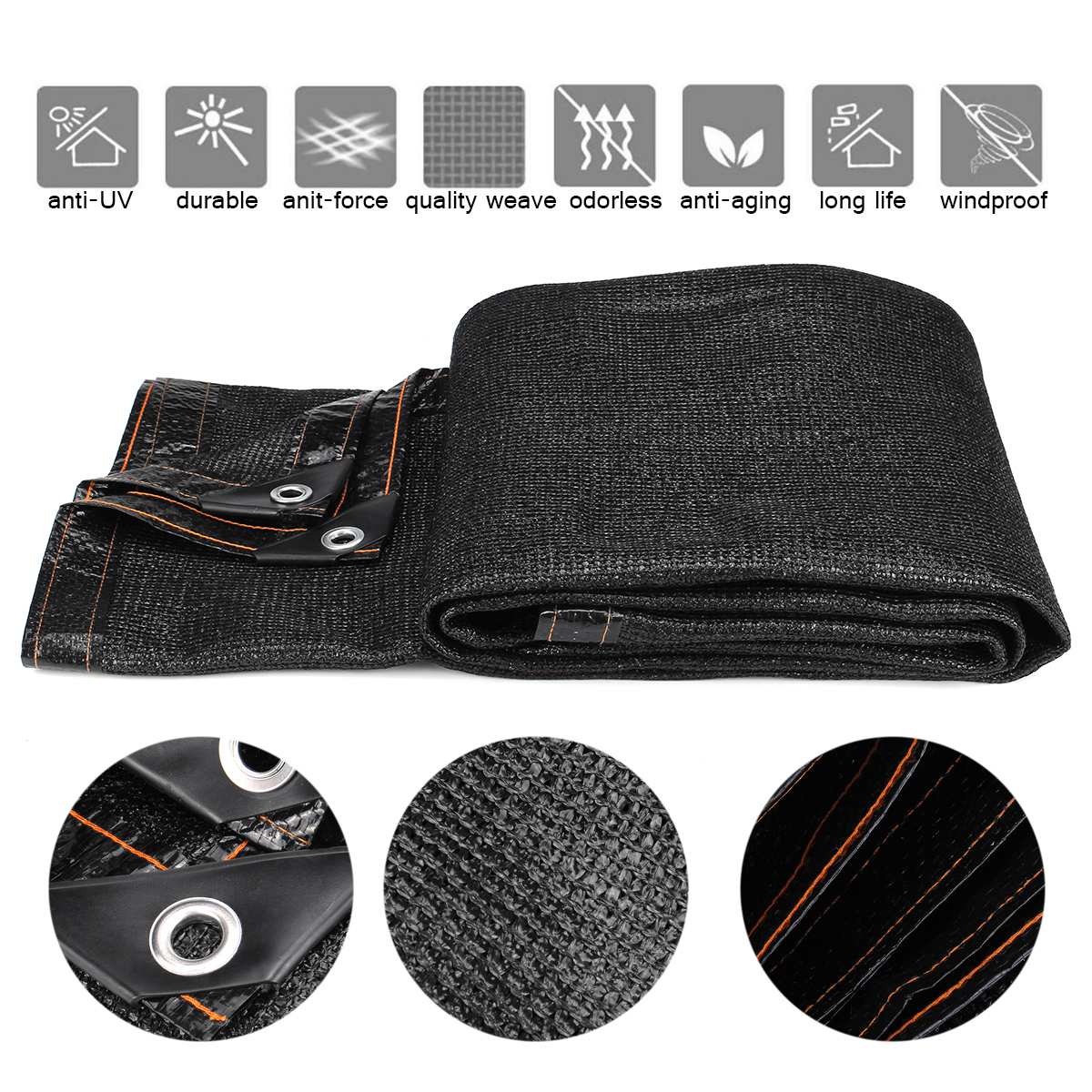 Anti-UV Sunshade Net Outdoor Garden Sunscreen Cloth Car Sunblock Shade Cover Plant Greenhouse Cover