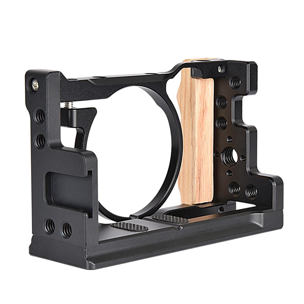 Schwarzer kamerakäFeige aus aluminiumlegierung für sony  rx100 vii 7 kamerazubehör kamerakäFeige für sony  rx100 vii