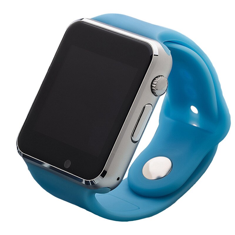 A1 Multi-Language SIM Card Touch Screen Call Camera Bluetooth Smart Watch Bracelet Fitness Tracker Smart Watch Wristbands: Blue