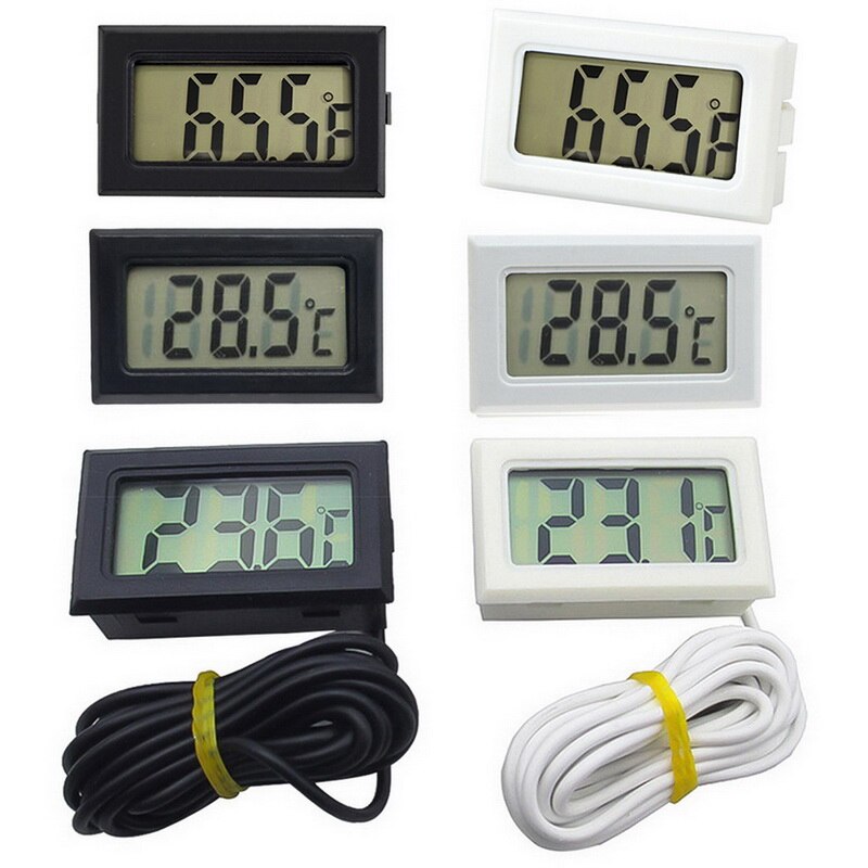 1pc Mini Humidity Sensor LCD Backlight Temperature Instruments Thermostat Outdoor Weather Station Digital Thermometer