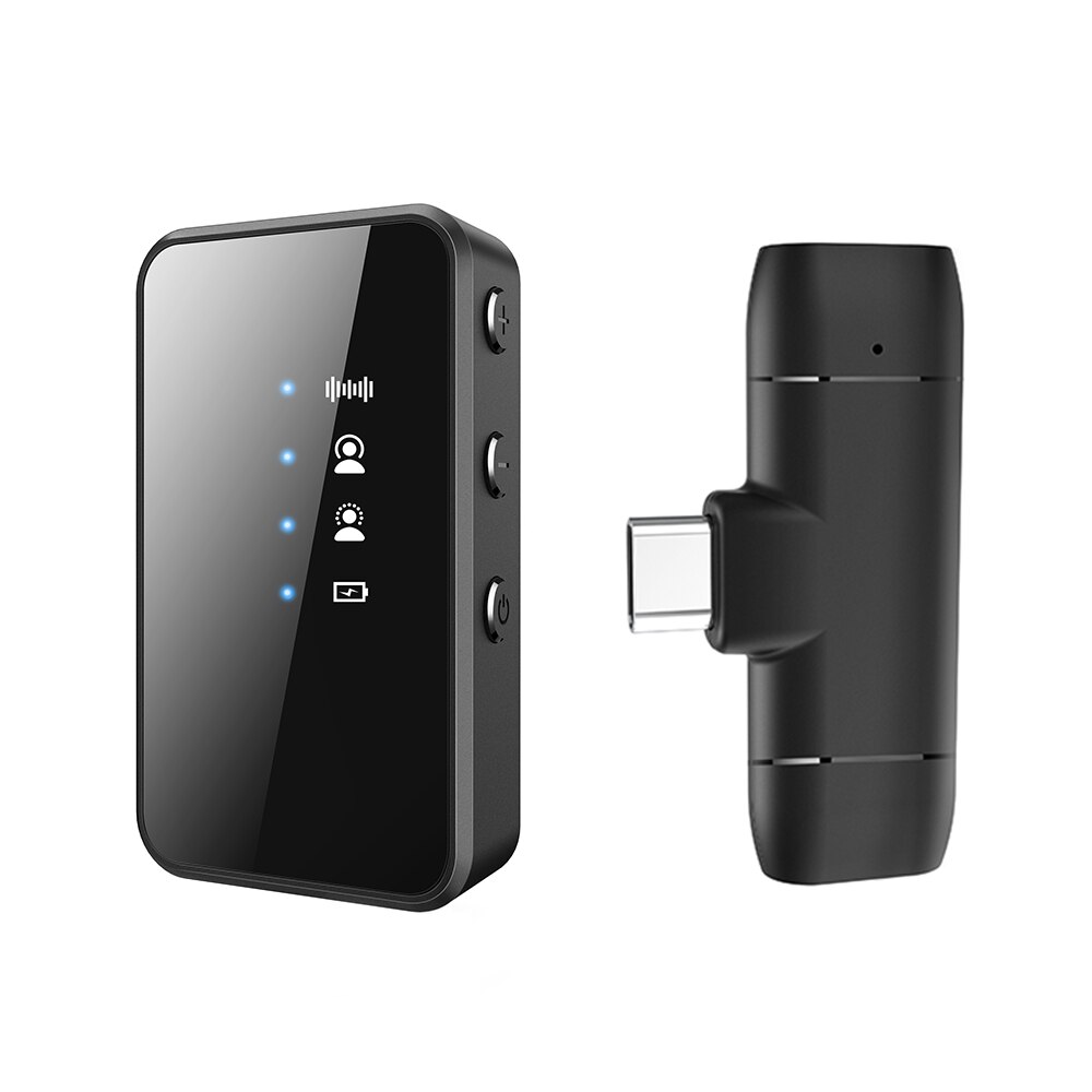 Funk-lavalier-mikrofon mit rauschunterdrückung für iphone 11, 12 , 13 pro max, x, ipad, samsung  s21 a52, xiaomi, huawei und usb-typ-c-geräte: Für typ-c-anschluss