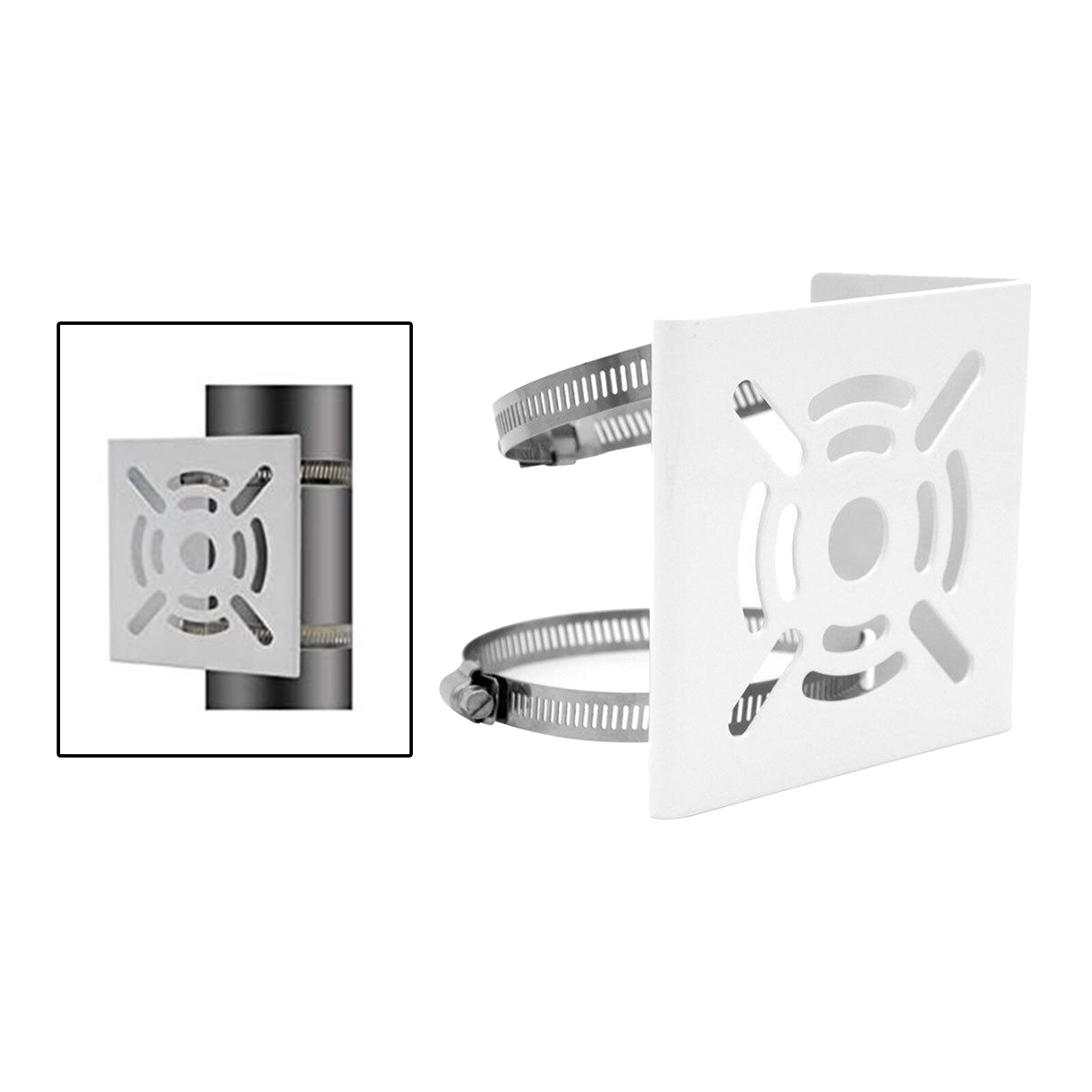 Post Pole Mounting Bracket Base Stand with 2 Loops for Camera