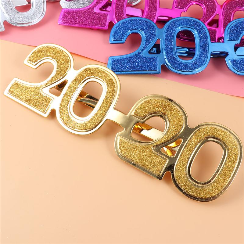 4pcs Year Party Photobooth Props Glasses Frames Fun Spectacles Frames Party Supplies Accessories Photo Prop 1pc 2pc A35