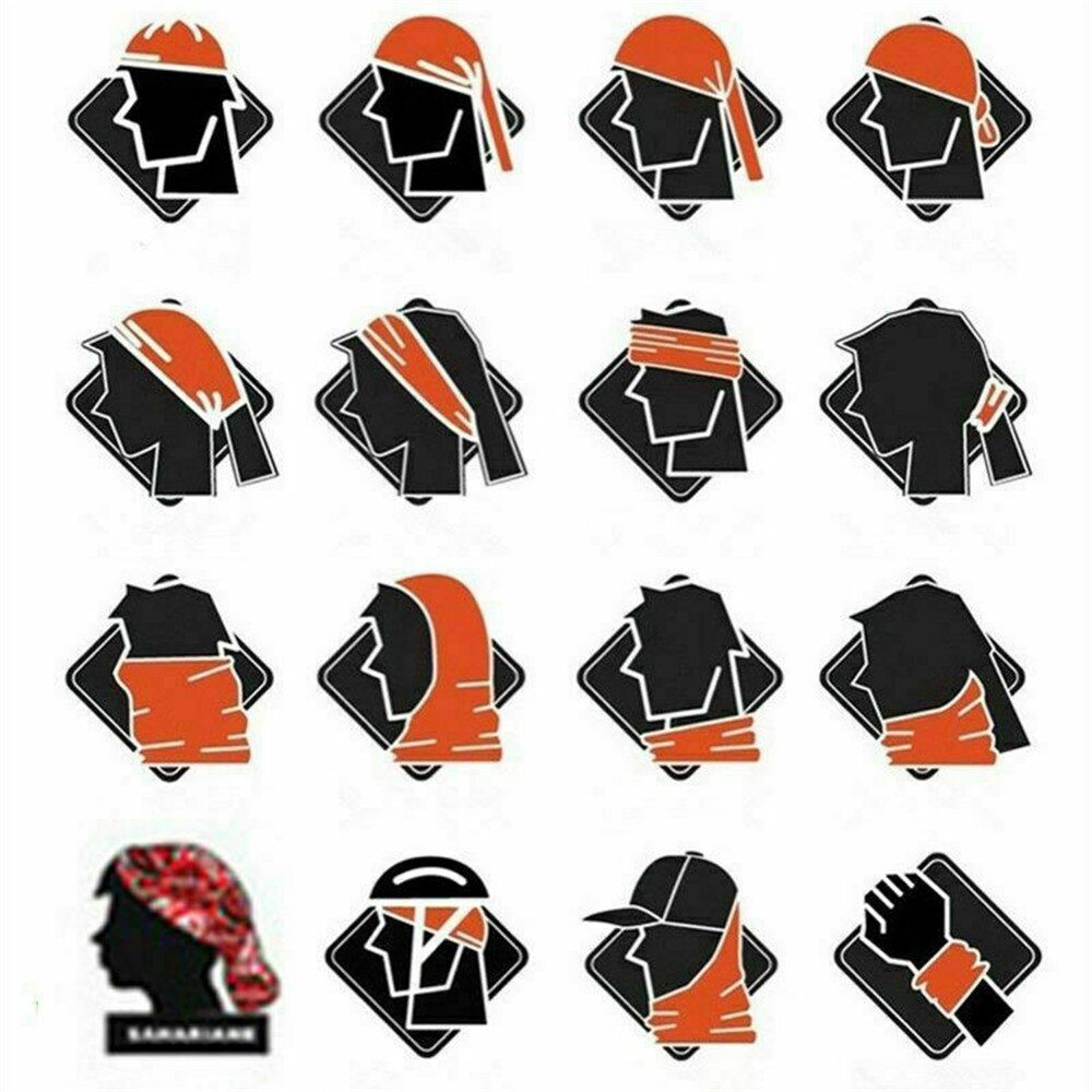 Multiuse Unisex Outdoor Neck Tube Warmer Scarf Outdoor Sport Bicycle Cycling Riding Magic Headband Sports Scarves Cycle Bandana
