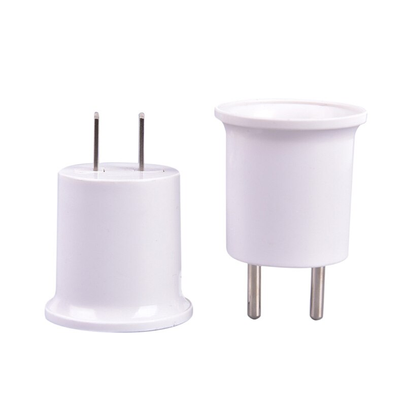 E27 Lampvoet Naar Eu/Us Plug Socket Lamphouder Converter Adapter Light Bulb Lamp