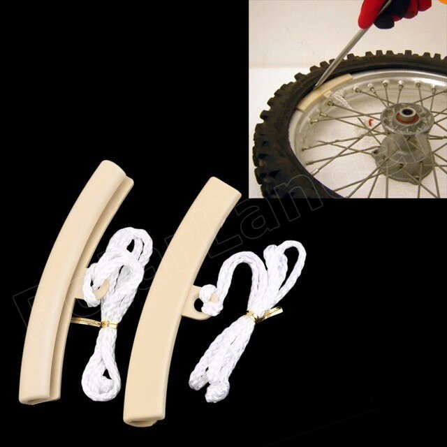 Et par hjul dæk reparation værktøjsfælge til kantbeskytter sparer dækskift værktøj værksted motorcykel til alle motorcykler