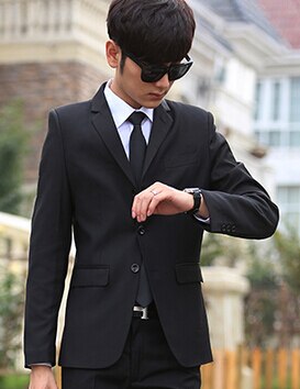 Traje de primavera para hombre con pantalones trajes de negocios ropa de oficina para hombre: Azul / 4XL