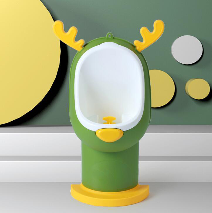Nette Hirsch Töpfchen Urinal für Jungen mit Lustige Mit Dem Ziel Ziel, Einstellbare Höer, kleinkind Junge Wc Pee Trainer, 3 Farben: Grün