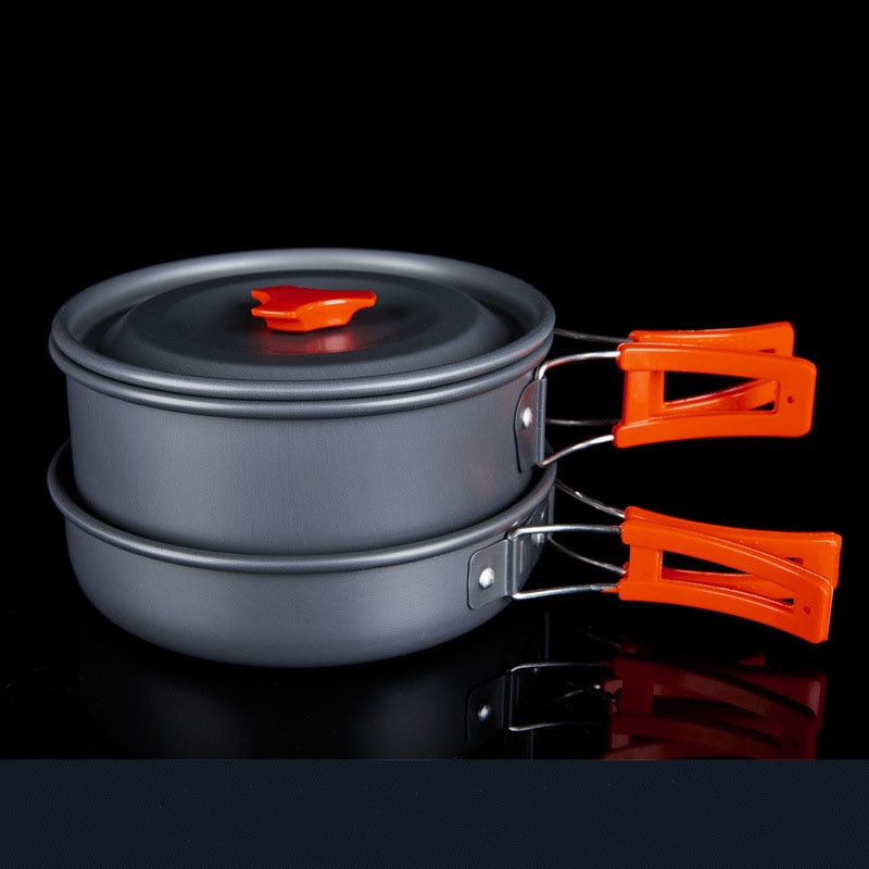 Hewolf kampeerkookgerei kookgerei voor buiten, kampeerservies, kookset, reisservies, bestek, keukengerei, wandel- en picknickset