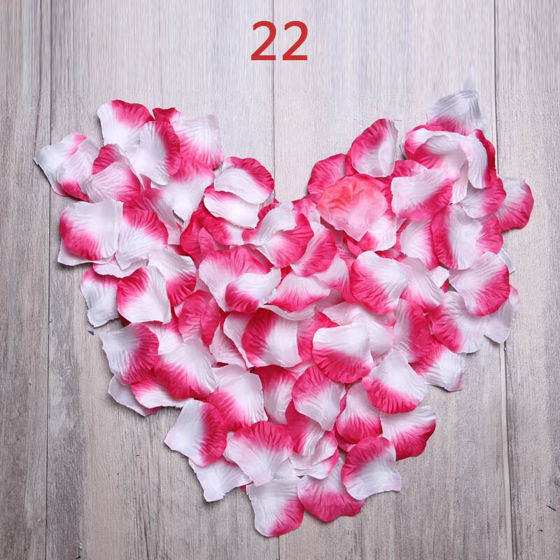 Maphia roseblader 5000 stk bulk silke farger stoff løs rosa kunstig bryllup forlovelse dekorasjoner blomsterblad: 5000ps burgunder-hvite