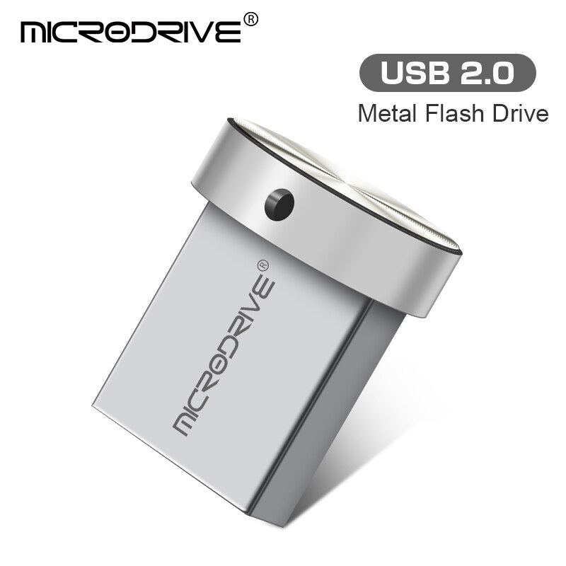 Super Mini Metal USB Flash Drive 16G 32G 64G 128GB 256gb 512GB Memory Stick Usb Disk usb2.0 Pendrive: Silver / 8 GB