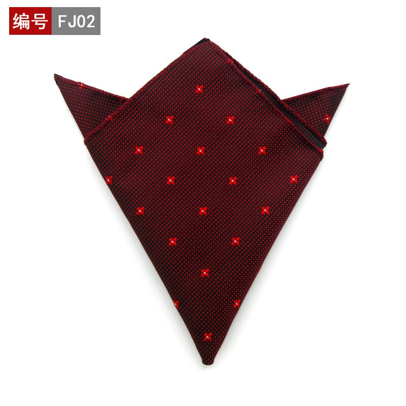 25*25cm polyester lommetørkle herre business dress floral lomme firkantet hankies klassisk rutete lomme håndkle