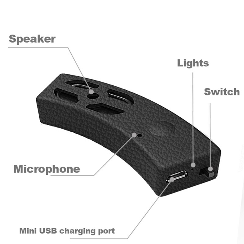 2Pcs Bluetooth Motorfiets Speaker Fiets Motorhelm Draadloze Outdoor Riding Stereo Waterdicht Boombox Mini Subwoofer