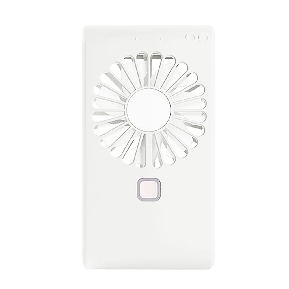 Mini Telefoon Vorm Draagbare Usb Opladen Koelventilator Met Standaard Make-Up Spiegel Lichtgewicht En Draagbare Canbe Gebruikt Op Vele Gelegenheid: WHITE