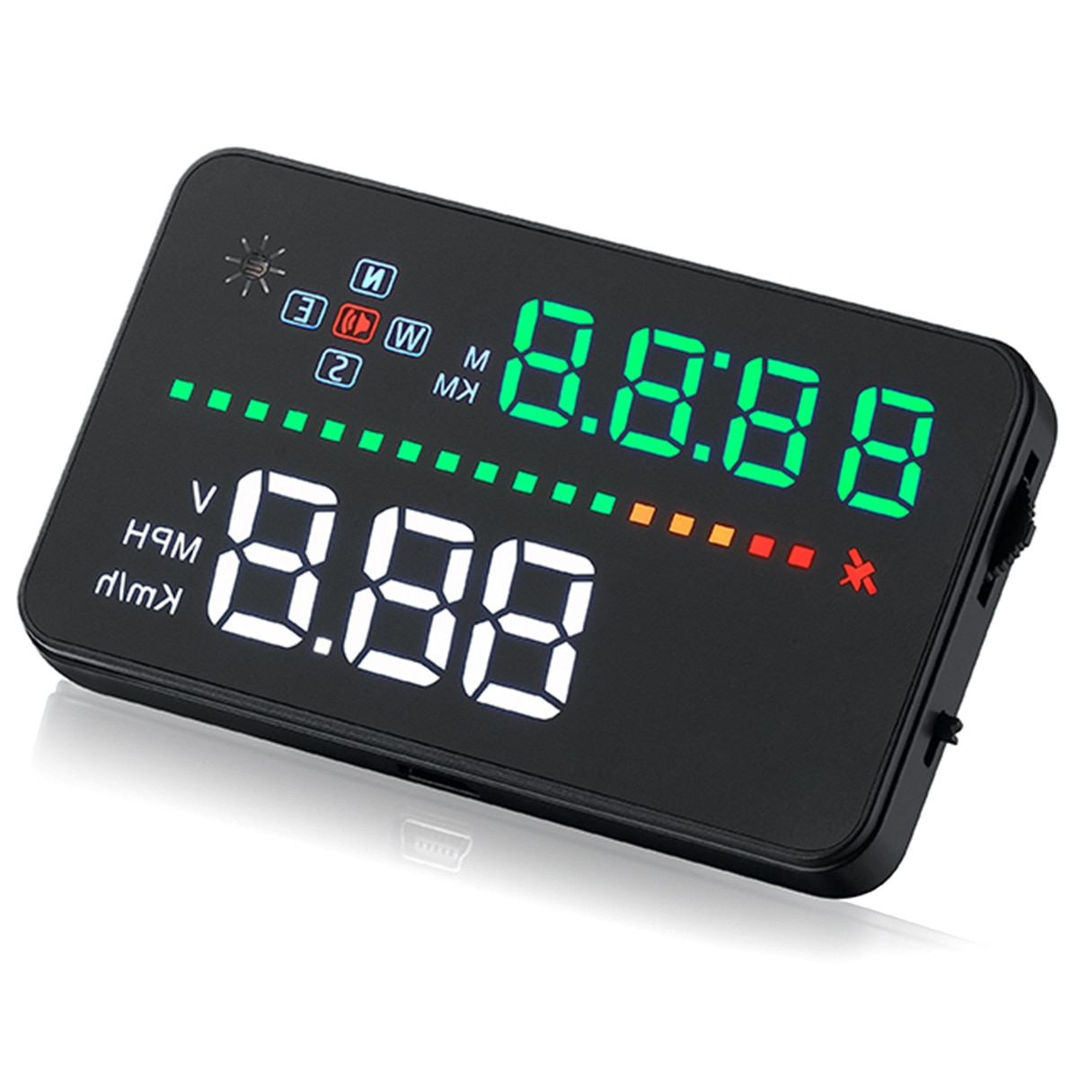 GPS HUD Display Car Head Up Display Satellites Speed Compass GPS Speedometer Car Windshield Project for all Vehicles