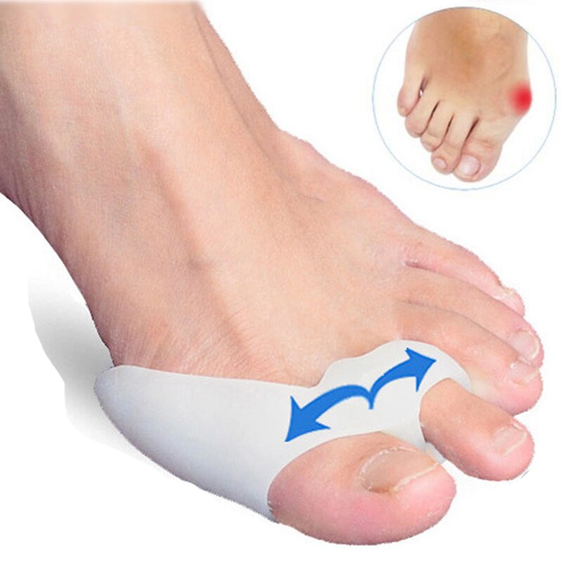 Toe Separator Bunion Corrector Foot Protector Toe Straightener Thumb Silicone Gel Foot Fingers Adjuster Feet Pads Relief Pain