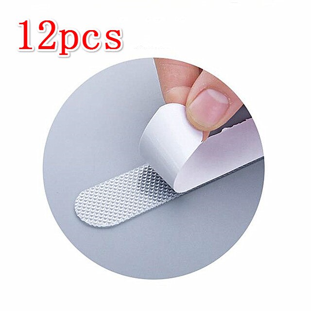 Bathroom Anti-Slip Shower Stickers Practical Transparent Bath Non Slip Safety Strips Mat For Bathtubs Showers Stairs Floor: C 12pcs 20cmx2cm