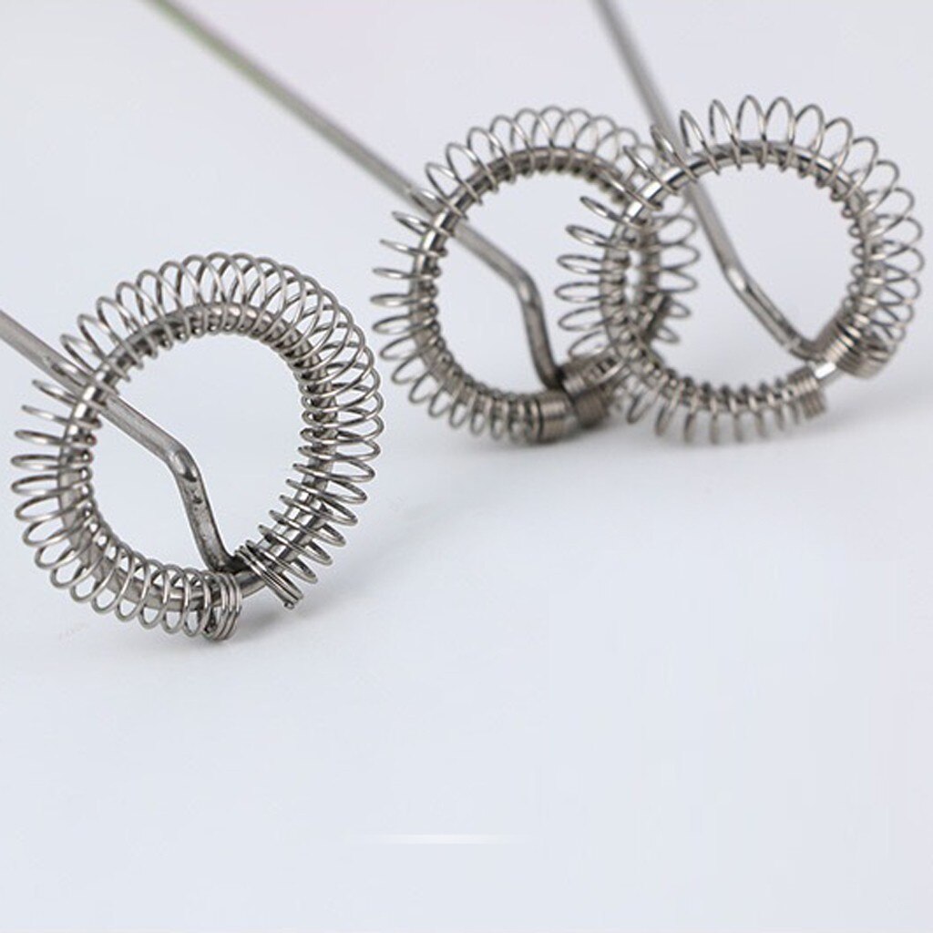 Batidor eléctrico para café y leche, batidor eléctrico para huevos, batidor de espuma, Mini agitador con mango, herramienta de cocina práctica #20 1 unidad