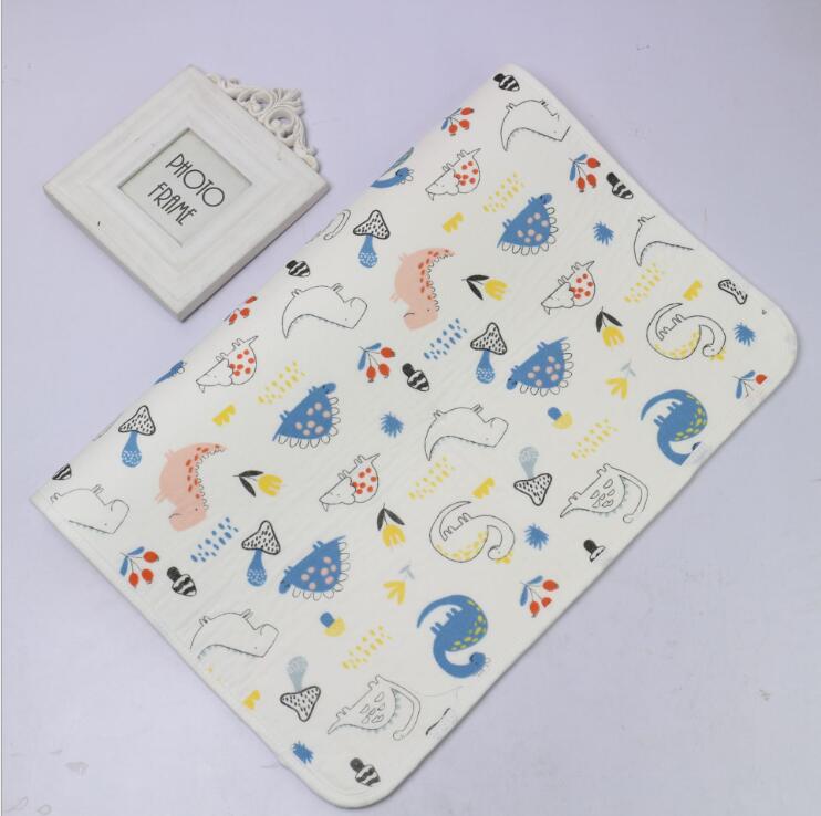 Portable Changing Pad Cover Baby Diaper Changing Mat Baby Washable Diaper Pad Diaper Changing Mat Reusable Wipes 70*120CM: Dinosaur 2