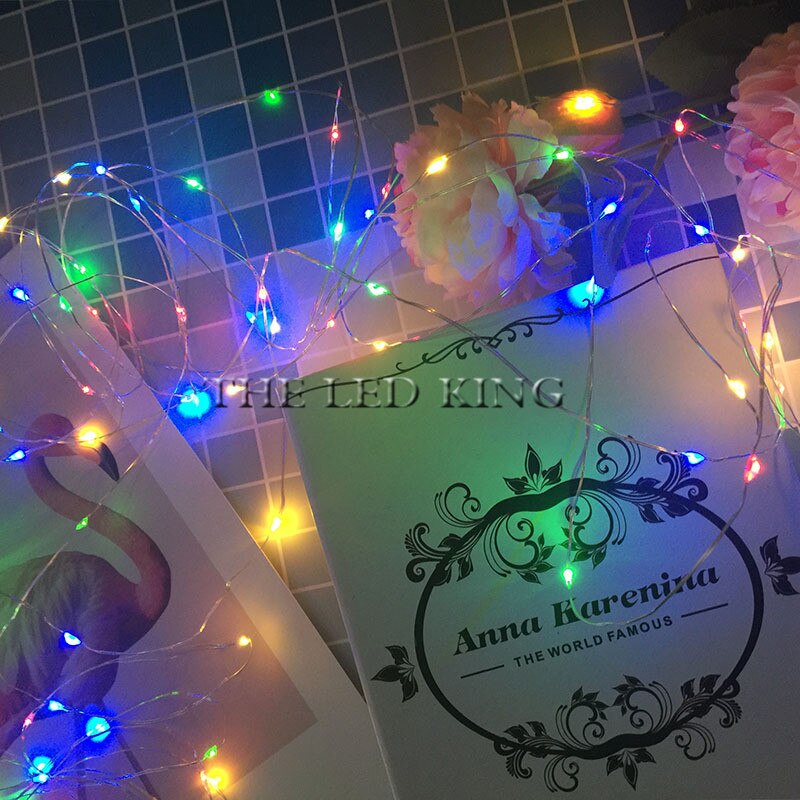 Waterproof String light Strip Silver Wire Fairy warm white Garland Home Christmas Wedding Party Decoration USB 2M 10M