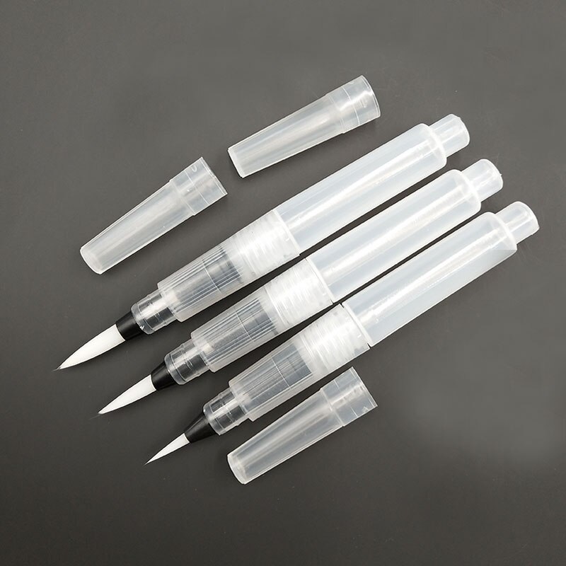 1 Stuks/s M L Hervulbare Water Borstel Inkt Pen Voor Water Kleur Kalligrafie Tekening Schilderen Illustratie